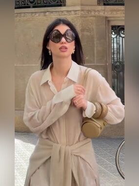 Anthropologie Sheer Long-Sleeve Buttondown Shirt